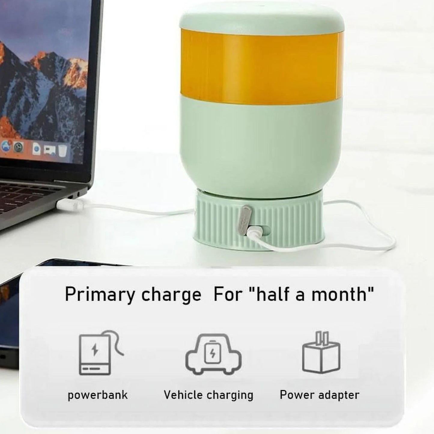 Naturawhirl™ Electric Portable Juice Blender – BPA-Free Smoothie Maker