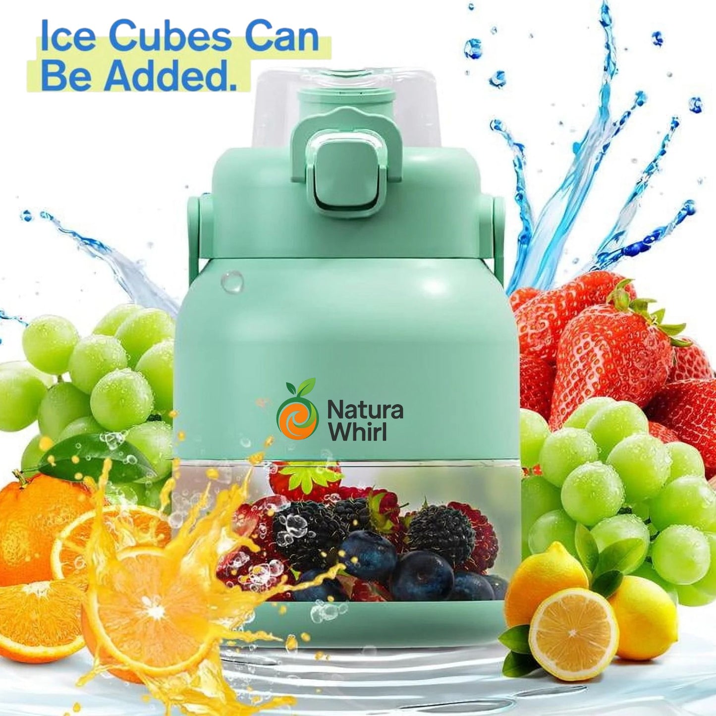 Naturawhirl™ Electric Portable Juice Blender – BPA-Free Smoothie Maker